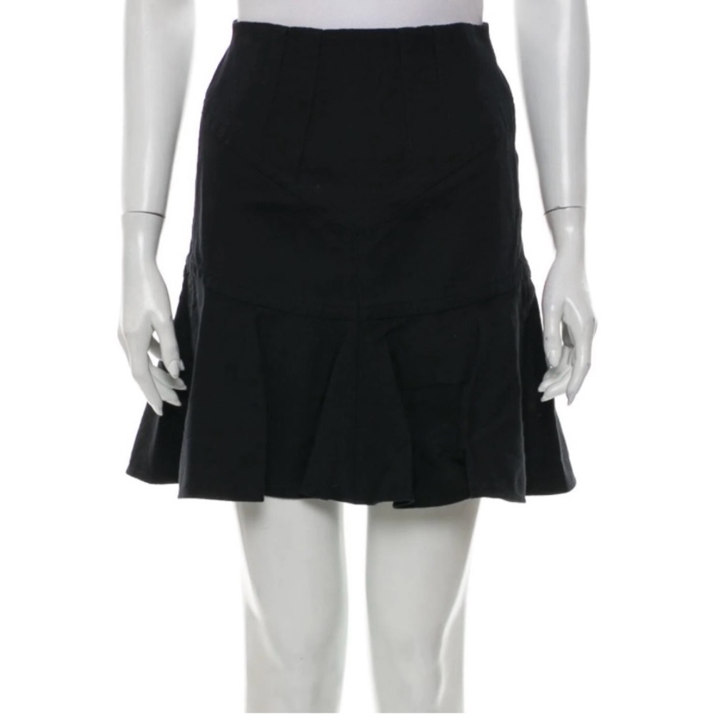 New Isabel Marant Black Cotton flare skirt  Size 2